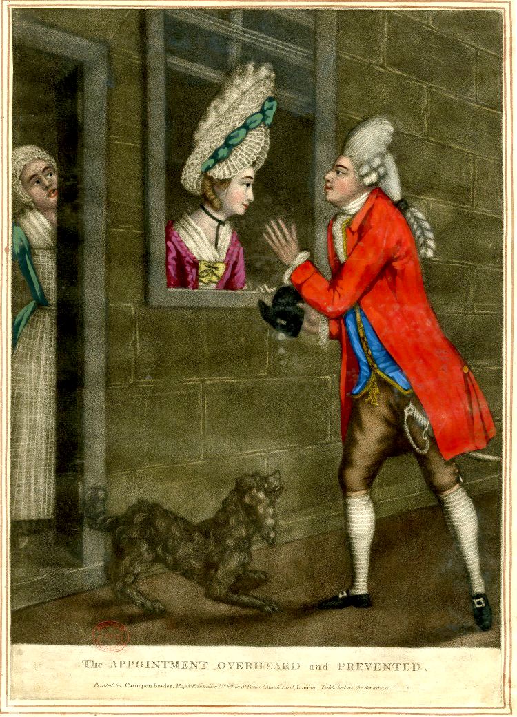 Unknown Artist - The Appointment Overheard And Prevented, c.1785